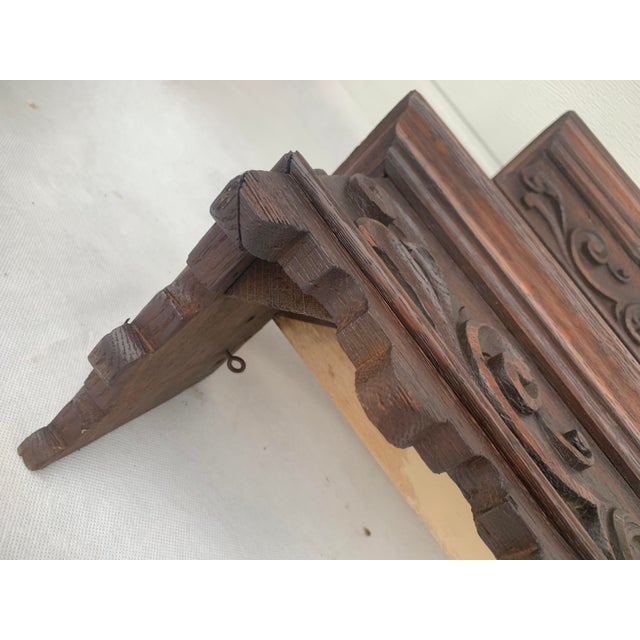 Antique Neo-Renaissance Wooden Curtain Rod Covers, 1890s, Set of 2 For Sale - Image 13 of 18