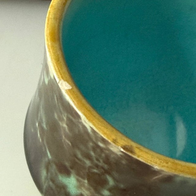 19th Century English Majolica Egg Cup Basket Set- 5 Pieces For Sale - Image 11 of 11