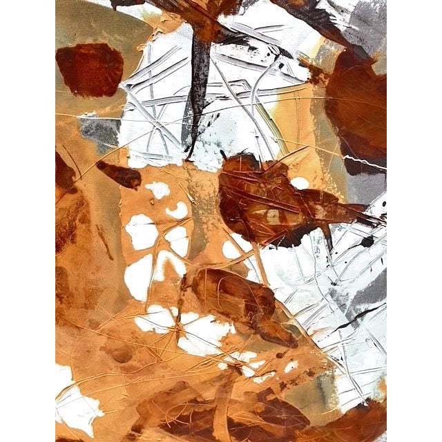 Abstract Jerzy Kubina Abstract Composition, 48 X 36 In. For Sale - Image 3 of 5