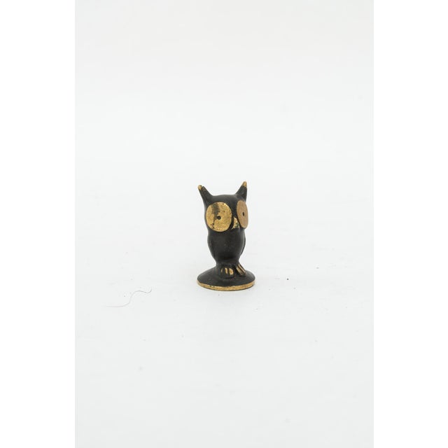 Black Owl Figurine from Walter Bosse, 1950s For Sale - Image 8 of 8