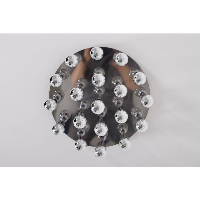 Atomic Ceiling Light in the style of Sciolari, 1970s For Sale - Image 6 of 9
