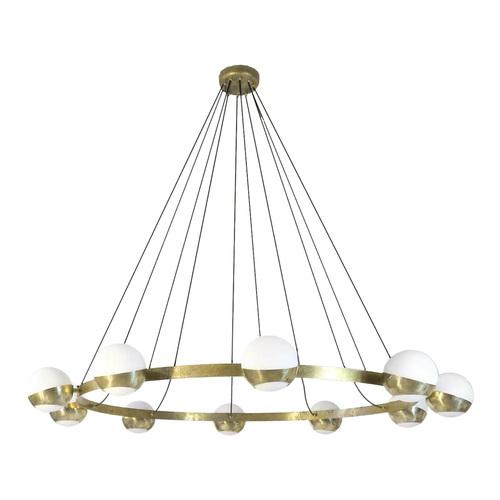 Metal Circular Ceiling Lamp, 1980s For Sale - Image 7 of 7