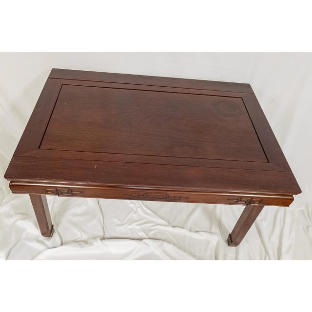 Chinoiserie 20th Century Chinoiserie Chinese Asian Modern Rosewood Hongmu Dining Table For Sale - Image 3 of 13