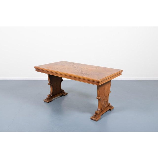 Provenance Oak Dining Table and Dining Chairs, 1950s, Set of 7 For Sale - Image 4 of 18