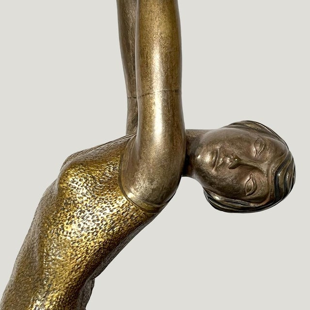 1930s Ghanu Gantcheff, Dancing Ballerina, 1931, Bronze on Marble Base For Sale - Image 5 of 9