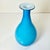 1970s Vintage Tiffany Blue Italian Venetian Blown Glass Vases With White Encasing - A Pair For Sale - Image 6 of 11