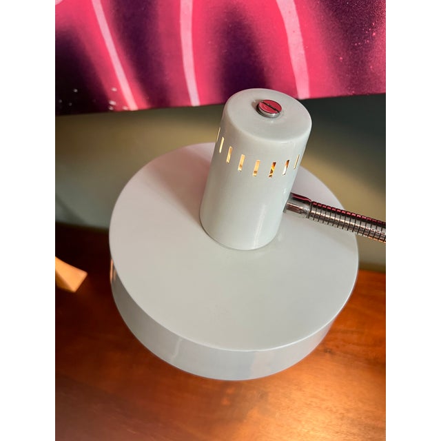 Mid-Century German Desk Lamp with Gooseneck and Witch Hat from Hillebrand Lighting, 1950s For Sale - Image 4 of 11