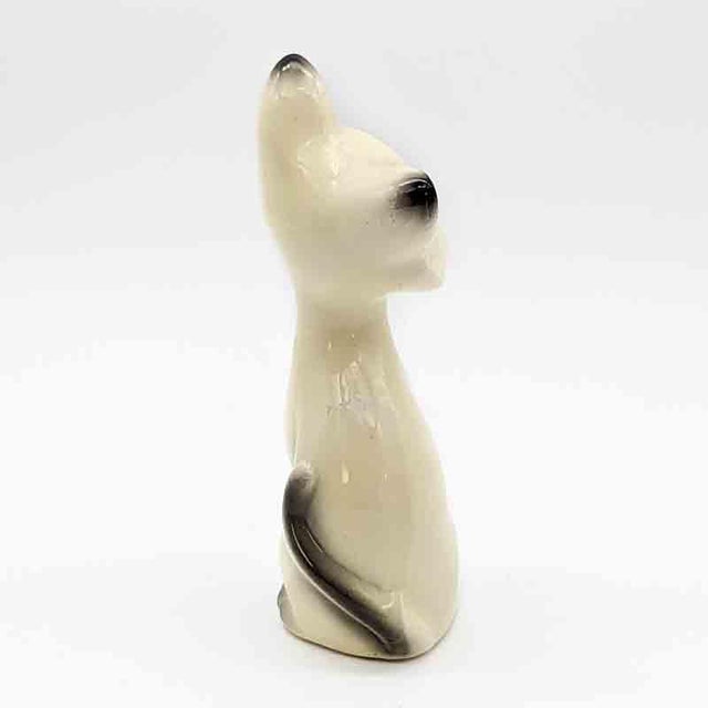 Small Mid Century Siamese Cat Figurine For Sale - Image 9 of 12