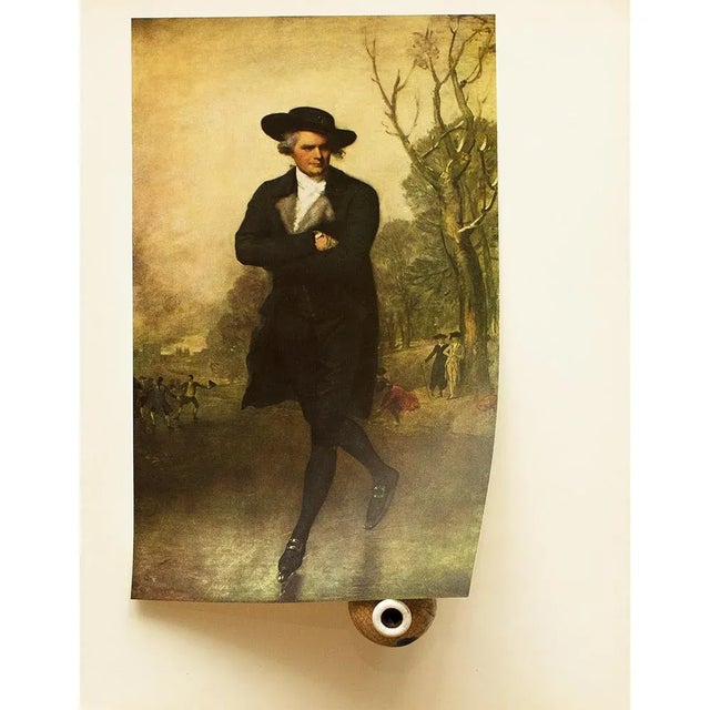 1956 After Gilbert Stuart "The Skater", Vintage Full-Color Print For Sale - Image 4 of 7