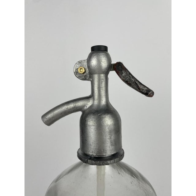 Metal Italian Promotional Martini Soda Bottle, 1950s For Sale - Image 7 of 10