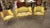 Vintage Gilt Caned Settee & Pair of Armchairs For Sale In Orlando - Image 6 of 10