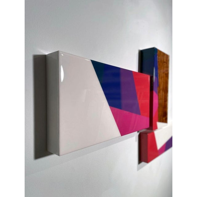 David E. Peterson, Puzzle #120 Abstract Wall Sculpture, 2022, Wood & Resin For Sale - Image 9 of 14