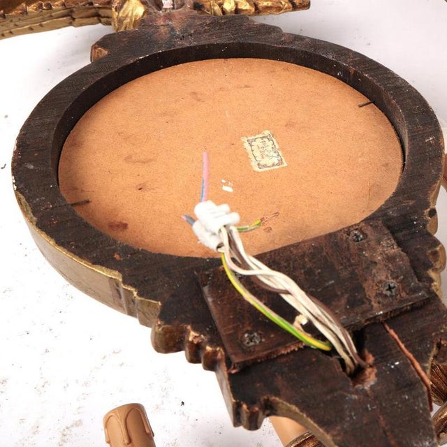 French Gilt Mirrored Eagle Wall Sconces, Set of 2 For Sale - Image 9 of 10