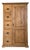 Rustic Farmhouse Bread Cabinet in Wood For Sale