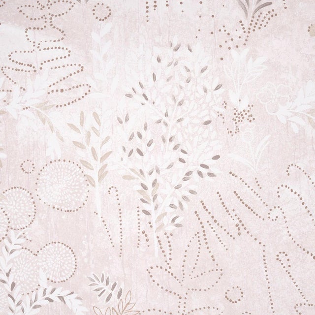 Contemporary SAMPLE - Schumacher x Colette Cosentino Bisou Panel Set In Blush For Sale - Image 3 of 4