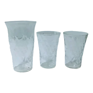 1930s Depression Glass Jeannette Glass Jelly/Juice Jars - Set of 3