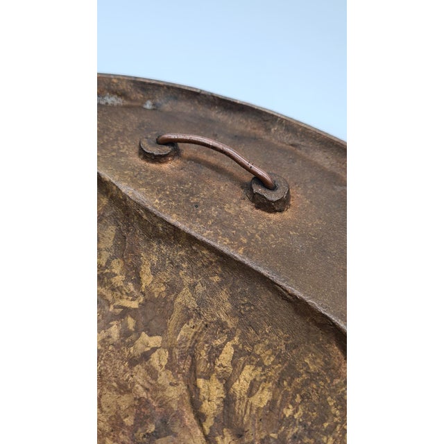 Vintage German Portrait Bas-Relief in Dark Brown Bronze, 1933 For Sale - Image 10 of 15