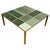 Square Coffee Table with Green Murano Glass and Brass Bands from Justfurnituress SRL For Sale - Image 10 of 10