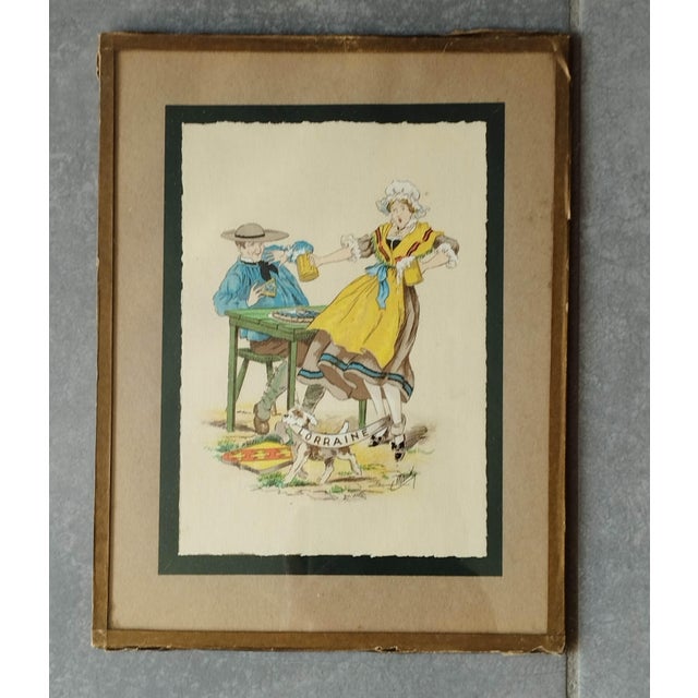 Alfred Renaudin / E. Naudy, Berry, Poitou, Lorraine & Touraine, Early 20th Century, Lithographs, Set of 4 For Sale - Image 7 of 18