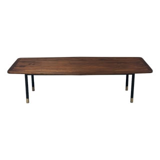 Refinished Walnut Coffee Table by Organic Modernism For Sale
