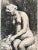 Original Antique Rembrandt Etching Woman Bathing Her Feet at a Brook 1658 For Sale - Image 4 of 8