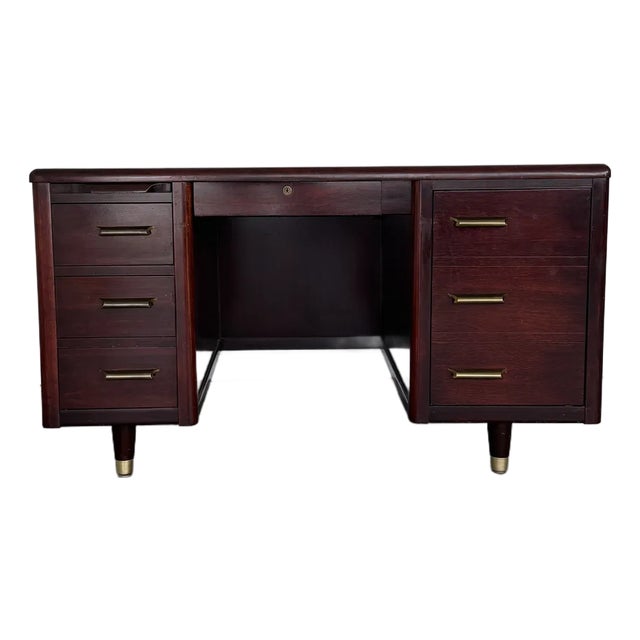 1960s Vintage Jasper Furniture Mid-Century Modern Typewriter Desk For Sale