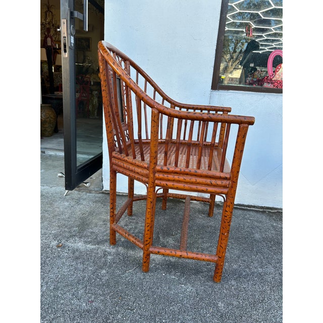 Vintage Pair of Brighton Pavilion Bamboo Chairs For Sale - Image 4 of 9