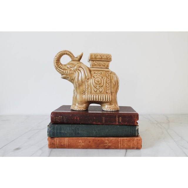 Beige Vintage Elephant Garden Stool Figure For Sale - Image 8 of 9