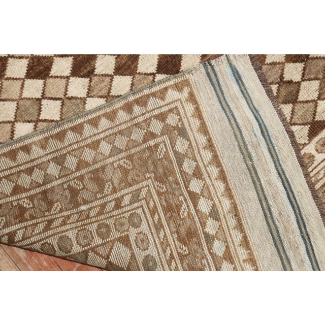 1940s Brown Ivory Tribal Ersari Rug For Sale In New York - Image 6 of 18