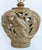 Brown Late 20th Century Hollywood Regency Sculptural Monkey Table Lamp, Original Finial For Sale - Image 8 of 10