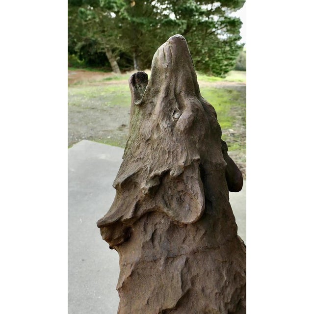 Unknown, Howling Wolf, 1970s, Cast Iron For Sale - Image 10 of 11