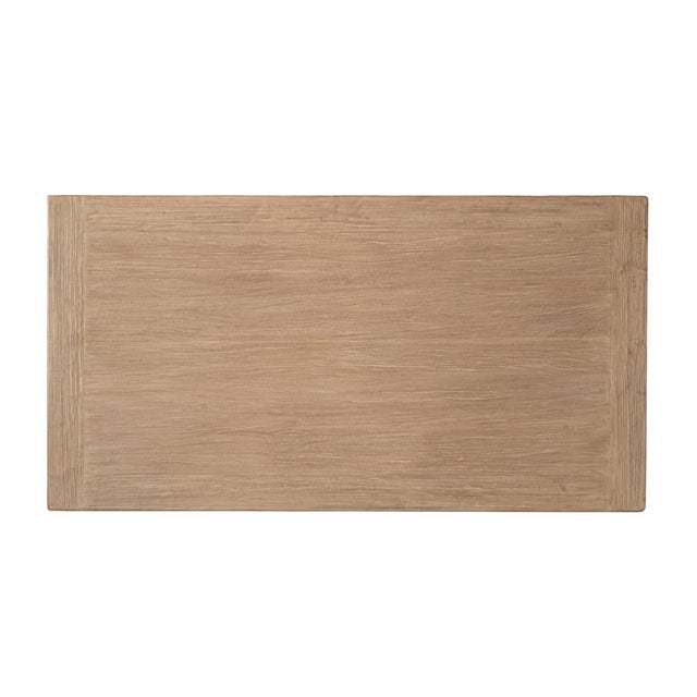 Contemporary Matthew Izzo Home Taverna Reclaimed Elm Wood Minimalist Rectangular Dining Table For Sale - Image 3 of 5