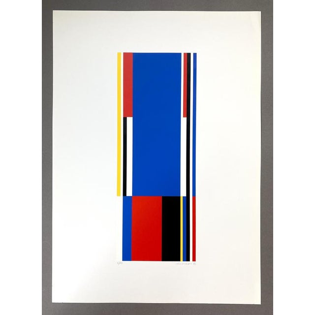 Jo Niemeyer, Construction, 1982, Serigraph, Cardboard For Sale - Image 4 of 7