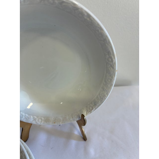 1960s Wedgwood White Embossed Bowls, Set of 4 For Sale In Oklahoma City - Image 6 of 10