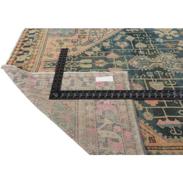 Textile Antique Persian Malayer Rug - 4'07 X 8'09 For Sale - Image 7 of 10