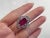 Bochic "Orient" Emerald Cut Ruby & White Topaz Ring Set In 18K Gold & Silver For Sale - Image 16 of 18