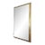 1970s XL Hollywood Regency Brass Mirror For Sale