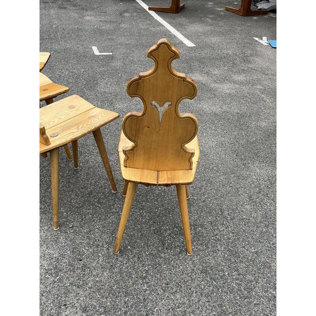 Mid-Century Ash Chairs, Set of 4 For Sale - Image 4 of 15