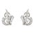 Mid Century 1.25ct Mixed Cut Diamond Platinum Earrings - 2 Pieces For Sale
