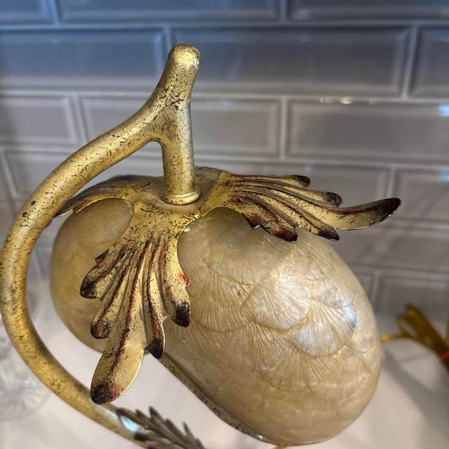 Louis Comfort Tiffany Tiffany 1890’s Reproduction Nautilis Shell Table Lamp For Sale - Image 4 of 12