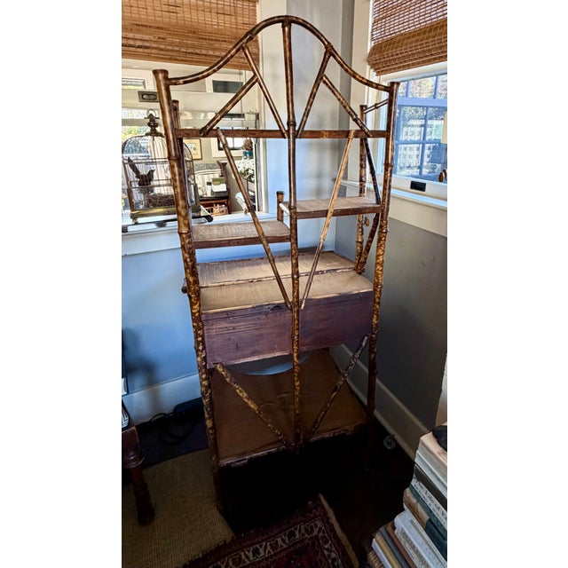 19th Century English Bamboo Secretary For Sale - Image 15 of 18