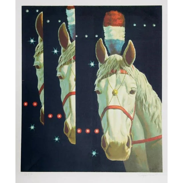 Circus Triad Arne Besser Year: 1981 Size: 26 in. x 22 in. Serigraph on Somerset Paper, signed and numbered in pencil 250