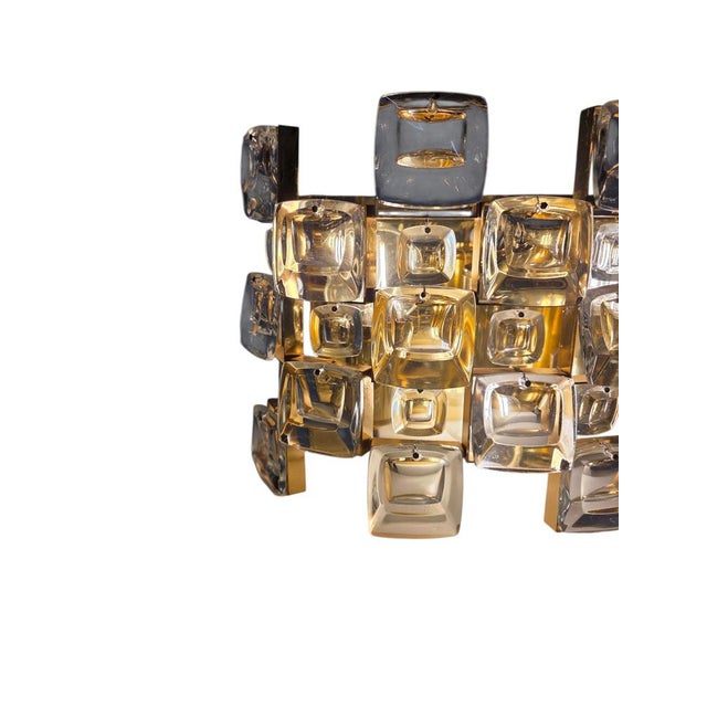Metal Walter Wall Lights in Crystal and Brass by Ernst Palme for Palwa, 1960s, Set of 2 For Sale - Image 7 of 15