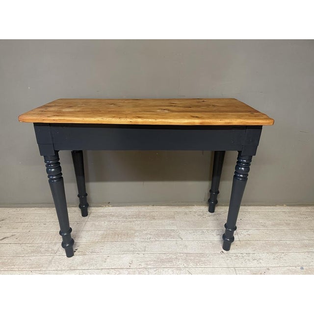 Wood Antique Black Fir Table, 1890s For Sale - Image 7 of 18