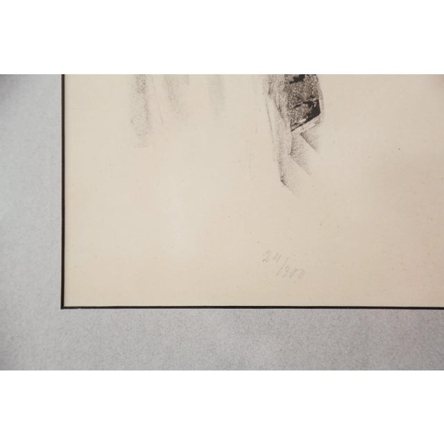 Mid-Century Modern 60s Mid-Century Scandinavian Lithograph "The Family" by Swedish Artist Nils Wedel, Signed & Numbered For Sale - Image 3 of 13