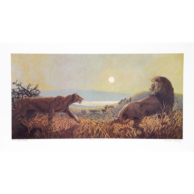 Caroline Schultz American (1936–2004) Moonlight Stalk Date: circa 1980 Lithograph, signed and numbered in pencil Edition...