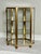 1970s Brass Three-Tier Hexagon Tabletop Vitrine Display Case, Curio Cabinet, 1970s, 15" For Sale - Image 5 of 10