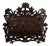Early 20th Century Belgium Art Nouveau Chocolate Wood Desk Accessory For Sale