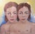 Art Deco Vintage Original Painting Watercolor + Pen Twin Girls For Sale - Image 3 of 7