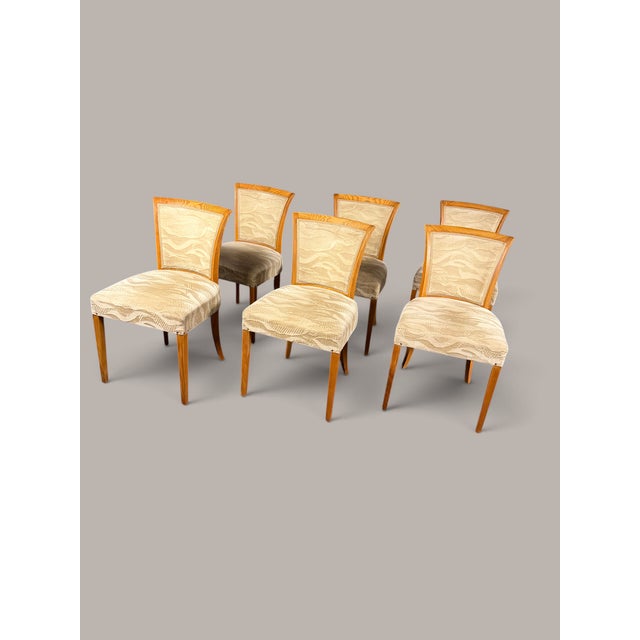 Model 345 Dining Chairs by by Bruno Paul for VEB Deutsche Werkstätten Hellerau, 1935, Set of 6 For Sale - Image 3 of 8